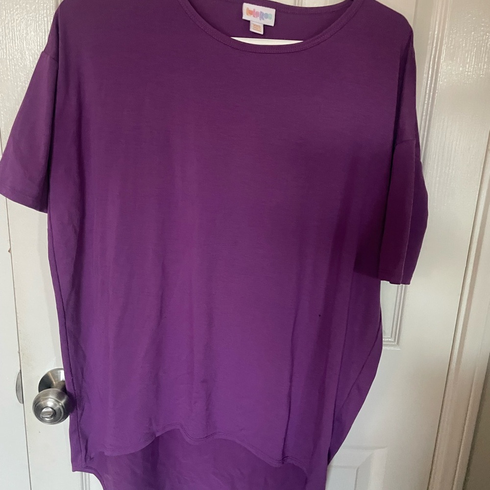 Purple Short-Sleeve Women's Irma Top by LulaRoe